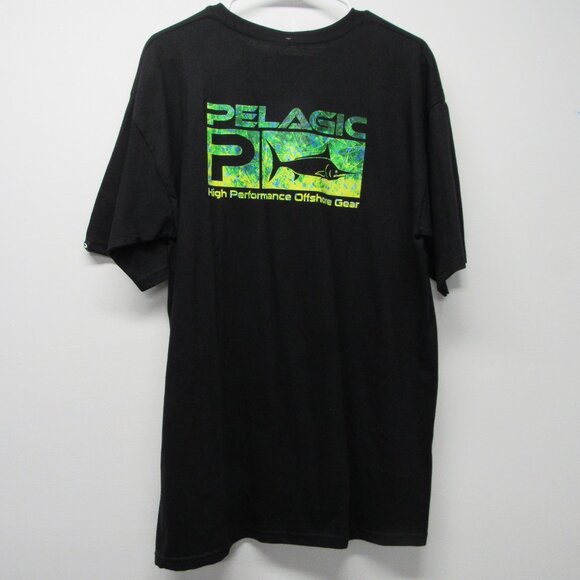 NWT Pelagic Dorado Hex Deluxe Print Short Sleeve T Shirt L Fishing Performance - Picture 2 of 3